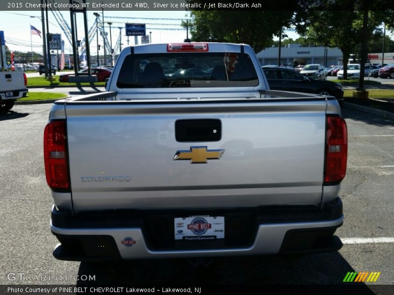 Silver Ice Metallic / Jet Black/Dark Ash 2015 Chevrolet Colorado WT Extended Cab 4WD