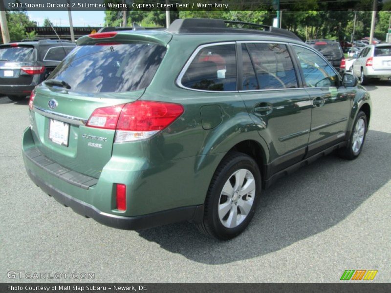 Cypress Green Pearl / Warm Ivory 2011 Subaru Outback 2.5i Limited Wagon