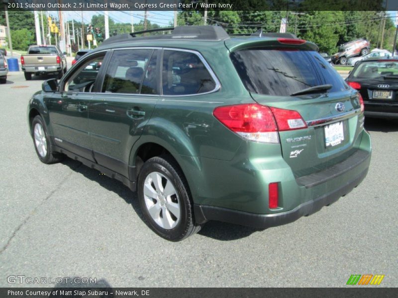 Cypress Green Pearl / Warm Ivory 2011 Subaru Outback 2.5i Limited Wagon