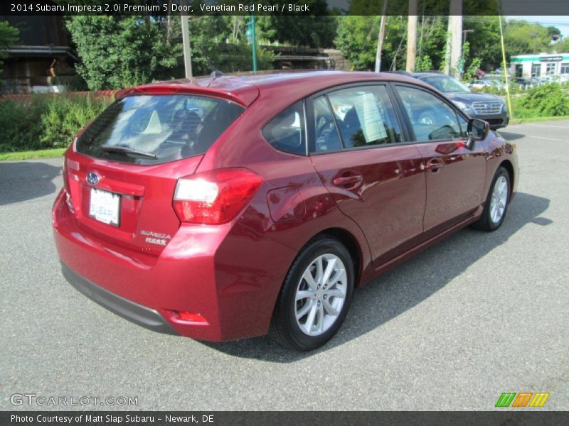 Venetian Red Pearl / Black 2014 Subaru Impreza 2.0i Premium 5 Door