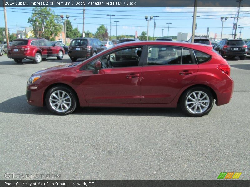 Venetian Red Pearl / Black 2014 Subaru Impreza 2.0i Premium 5 Door