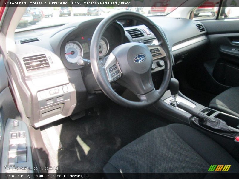 Venetian Red Pearl / Black 2014 Subaru Impreza 2.0i Premium 5 Door