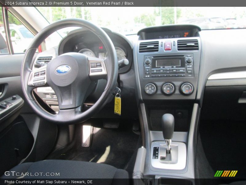 Venetian Red Pearl / Black 2014 Subaru Impreza 2.0i Premium 5 Door