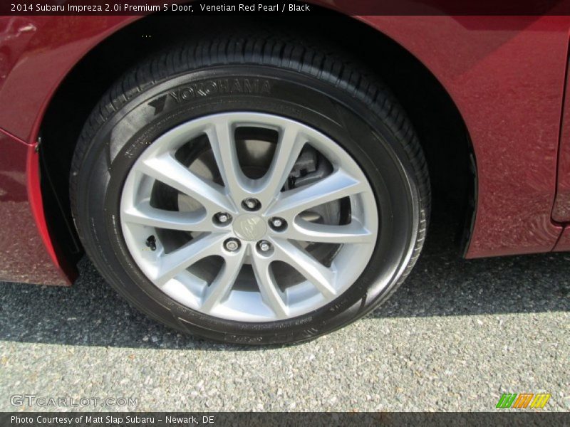 Venetian Red Pearl / Black 2014 Subaru Impreza 2.0i Premium 5 Door