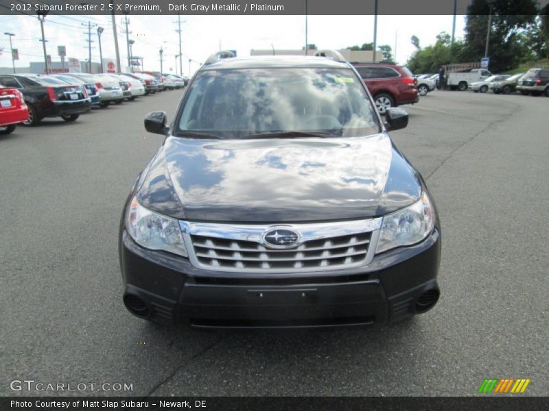 Dark Gray Metallic / Platinum 2012 Subaru Forester 2.5 X Premium