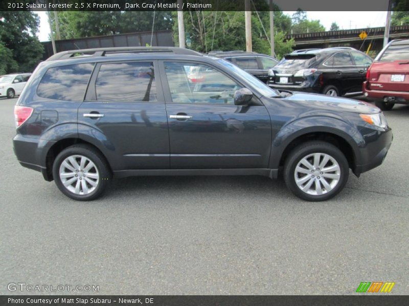 Dark Gray Metallic / Platinum 2012 Subaru Forester 2.5 X Premium