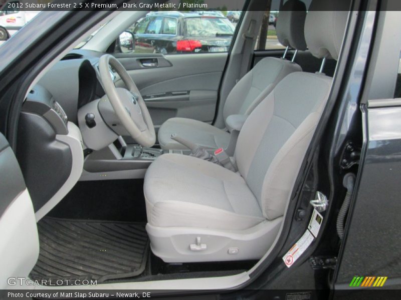 Dark Gray Metallic / Platinum 2012 Subaru Forester 2.5 X Premium