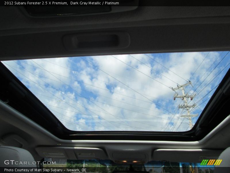 Dark Gray Metallic / Platinum 2012 Subaru Forester 2.5 X Premium