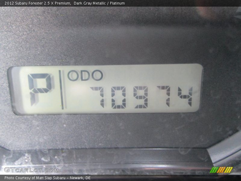 Dark Gray Metallic / Platinum 2012 Subaru Forester 2.5 X Premium