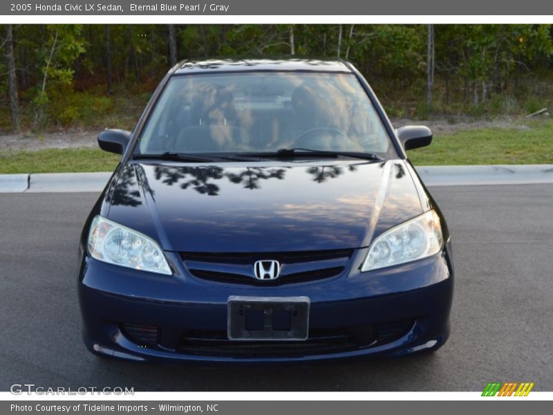 Eternal Blue Pearl / Gray 2005 Honda Civic LX Sedan