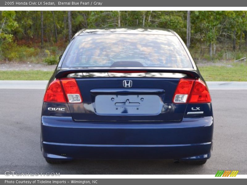 Eternal Blue Pearl / Gray 2005 Honda Civic LX Sedan