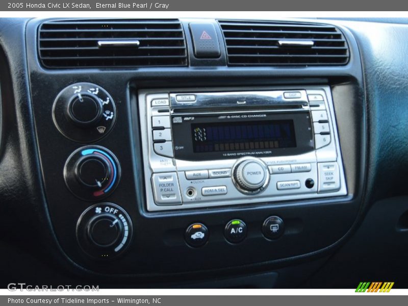 Eternal Blue Pearl / Gray 2005 Honda Civic LX Sedan