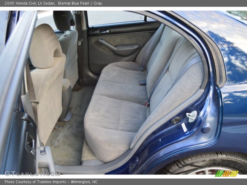 Eternal Blue Pearl / Gray 2005 Honda Civic LX Sedan