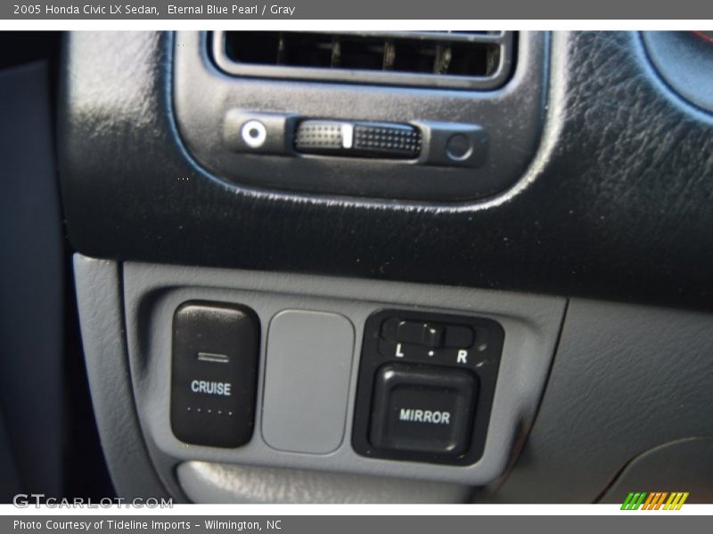 Eternal Blue Pearl / Gray 2005 Honda Civic LX Sedan