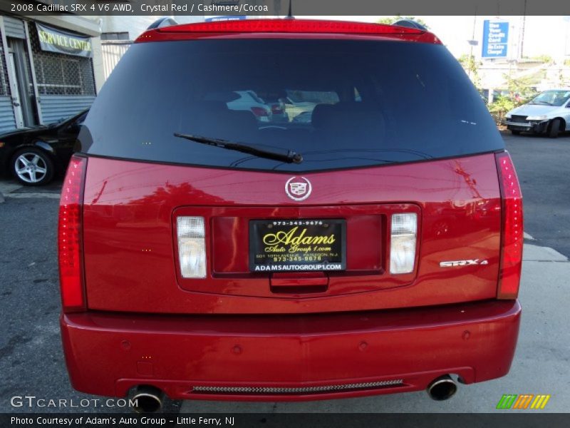 Crystal Red / Cashmere/Cocoa 2008 Cadillac SRX 4 V6 AWD