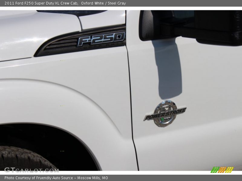 Oxford White / Steel Gray 2011 Ford F250 Super Duty XL Crew Cab