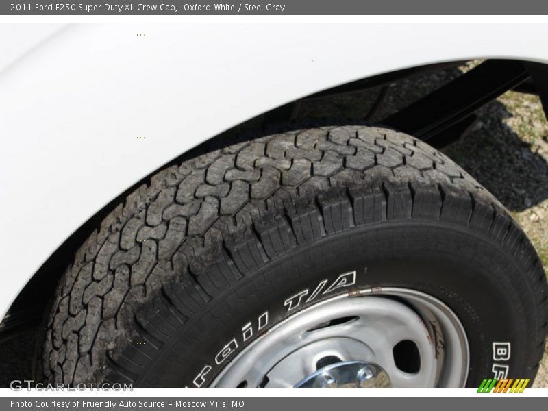 Oxford White / Steel Gray 2011 Ford F250 Super Duty XL Crew Cab