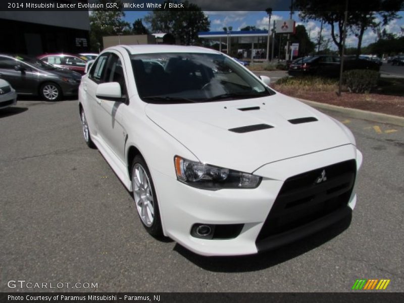 Wicked White / Black 2014 Mitsubishi Lancer Evolution GSR