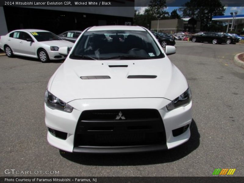 Wicked White / Black 2014 Mitsubishi Lancer Evolution GSR