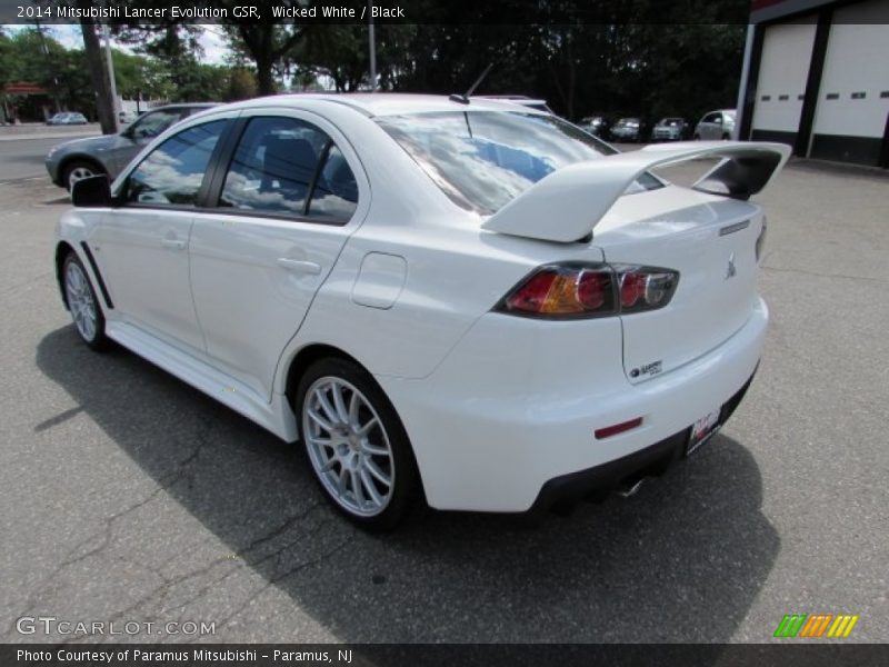 Wicked White / Black 2014 Mitsubishi Lancer Evolution GSR