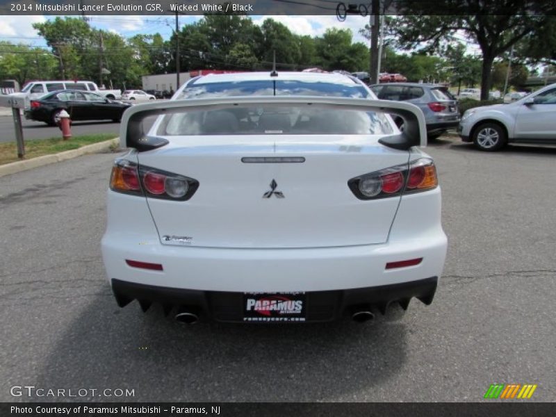 Wicked White / Black 2014 Mitsubishi Lancer Evolution GSR