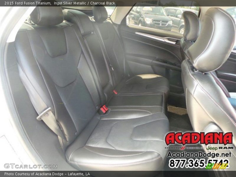 Ingot Silver Metallic / Charcoal Black 2015 Ford Fusion Titanium