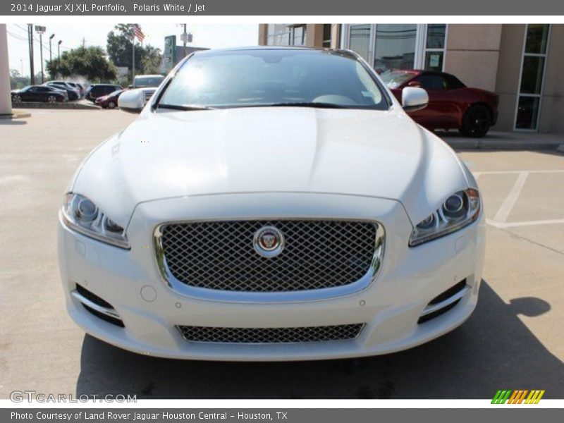Polaris White / Jet 2014 Jaguar XJ XJL Portfolio