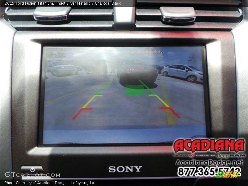 Ingot Silver Metallic / Charcoal Black 2015 Ford Fusion Titanium
