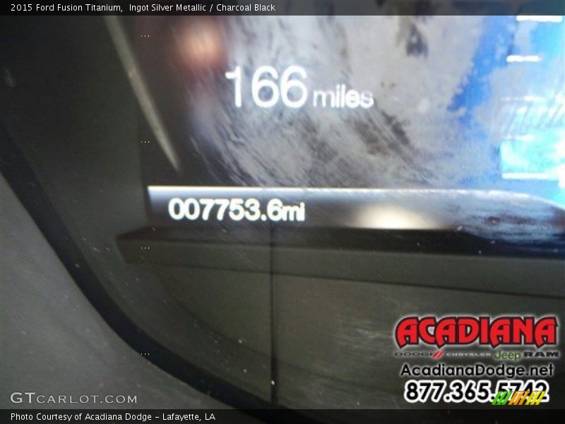 Ingot Silver Metallic / Charcoal Black 2015 Ford Fusion Titanium