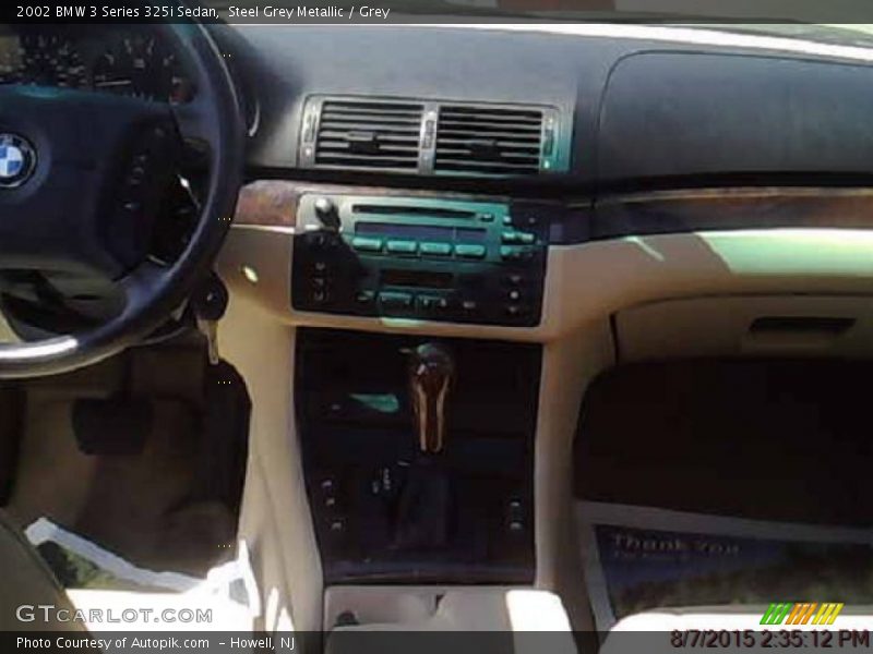 Steel Grey Metallic / Grey 2002 BMW 3 Series 325i Sedan