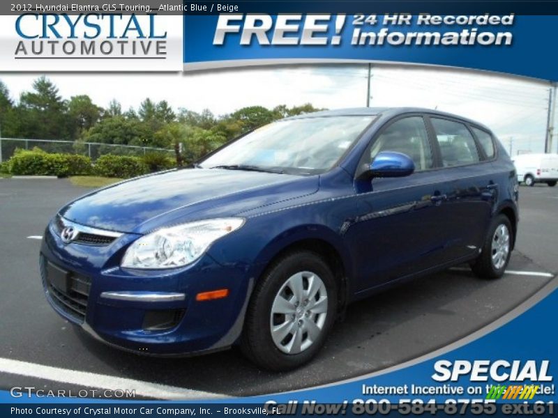 Atlantic Blue / Beige 2012 Hyundai Elantra GLS Touring