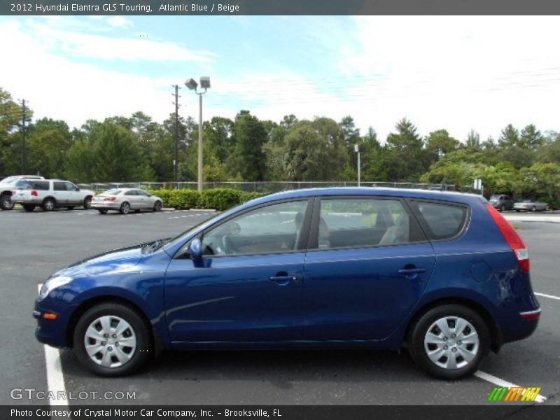 Atlantic Blue / Beige 2012 Hyundai Elantra GLS Touring