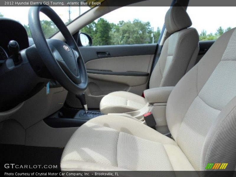 Atlantic Blue / Beige 2012 Hyundai Elantra GLS Touring