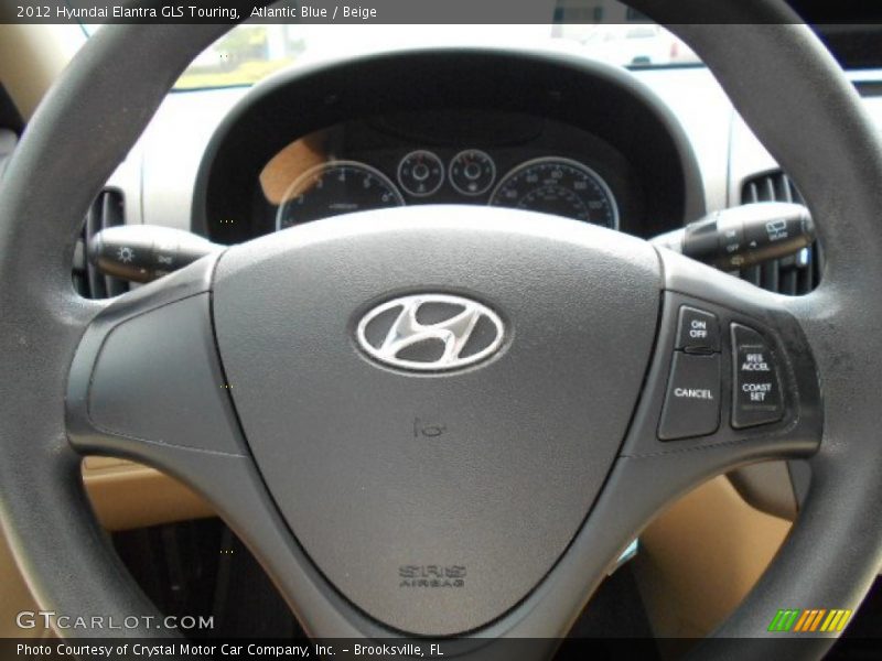 Atlantic Blue / Beige 2012 Hyundai Elantra GLS Touring