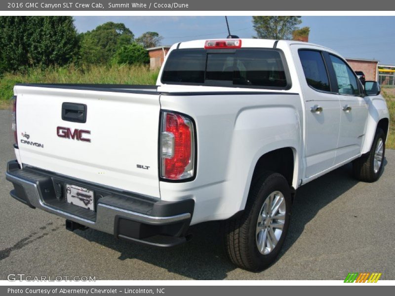 Summit White / Cocoa/Dune 2016 GMC Canyon SLT Crew Cab