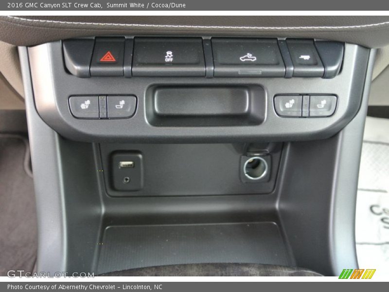 Controls of 2016 Canyon SLT Crew Cab