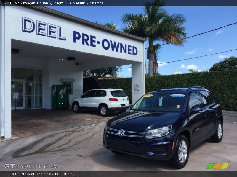 Night Blue Metallic / Charcoal 2015 Volkswagen Tiguan S