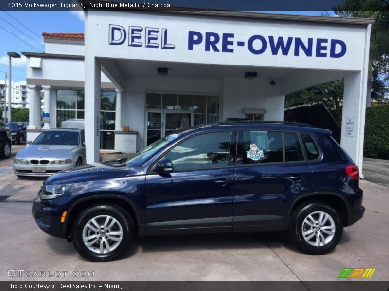 Night Blue Metallic / Charcoal 2015 Volkswagen Tiguan S