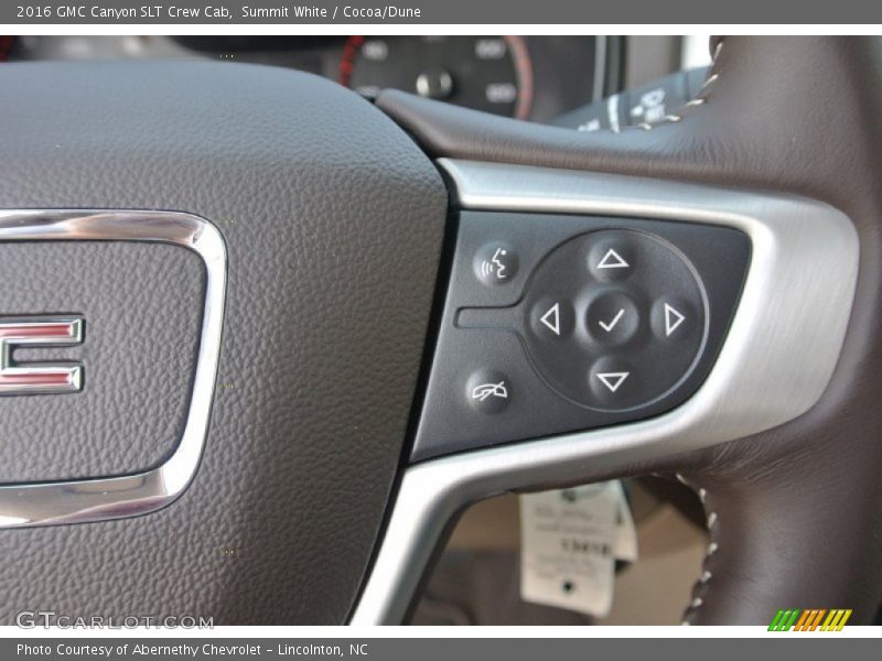 Controls of 2016 Canyon SLT Crew Cab