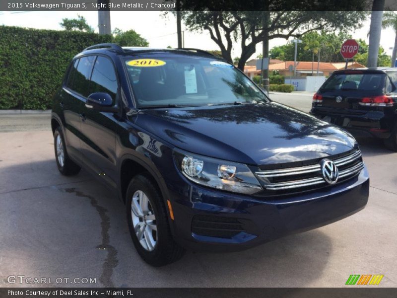 Night Blue Metallic / Charcoal 2015 Volkswagen Tiguan S