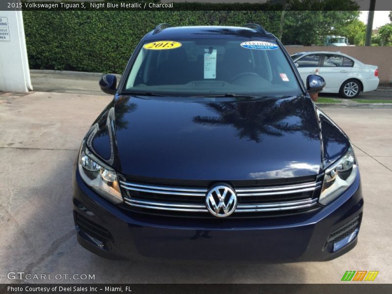 Night Blue Metallic / Charcoal 2015 Volkswagen Tiguan S