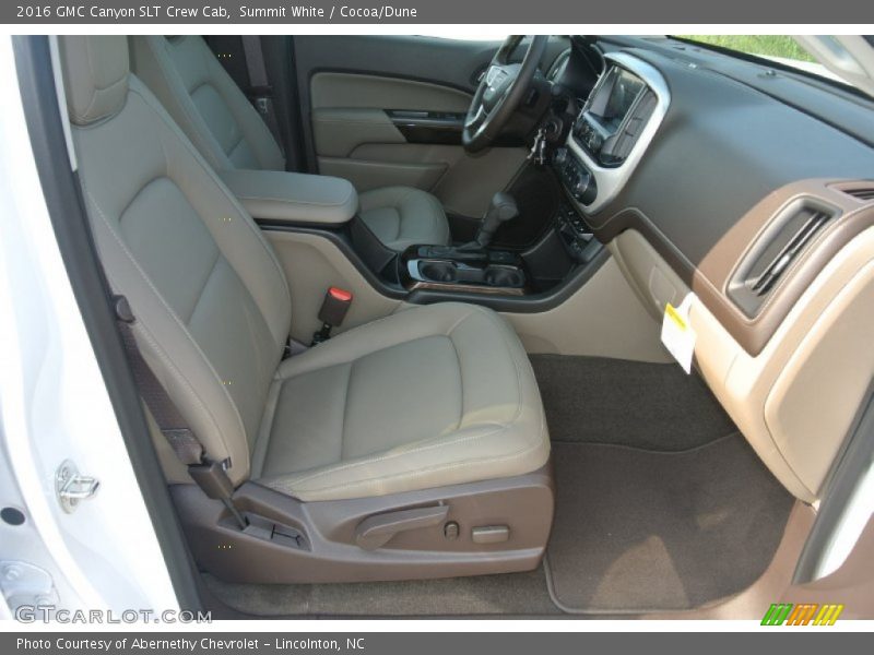 Summit White / Cocoa/Dune 2016 GMC Canyon SLT Crew Cab