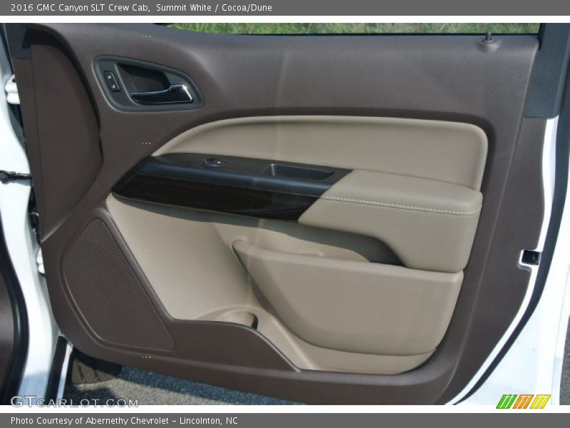 Summit White / Cocoa/Dune 2016 GMC Canyon SLT Crew Cab