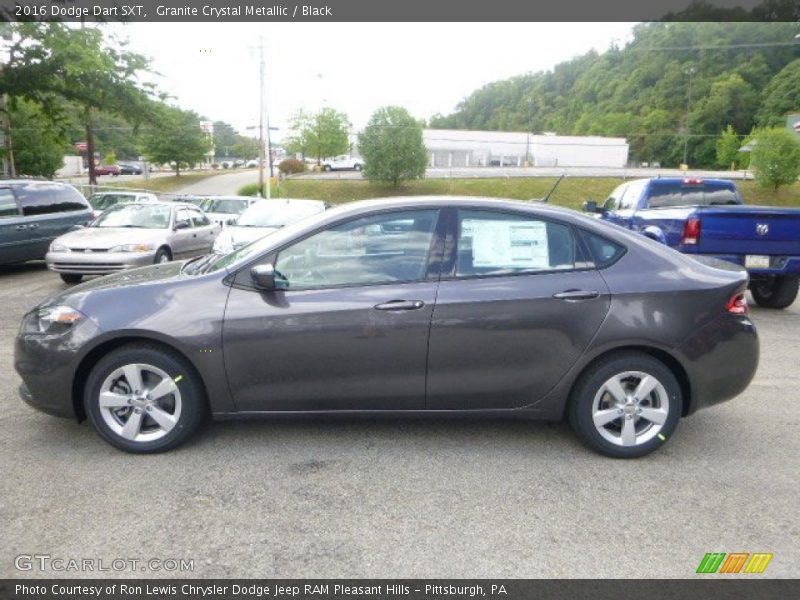 Granite Crystal Metallic / Black 2016 Dodge Dart SXT
