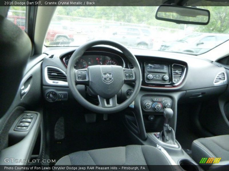 Granite Crystal Metallic / Black 2016 Dodge Dart SXT