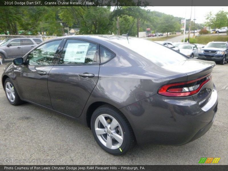 Granite Crystal Metallic / Black 2016 Dodge Dart SXT