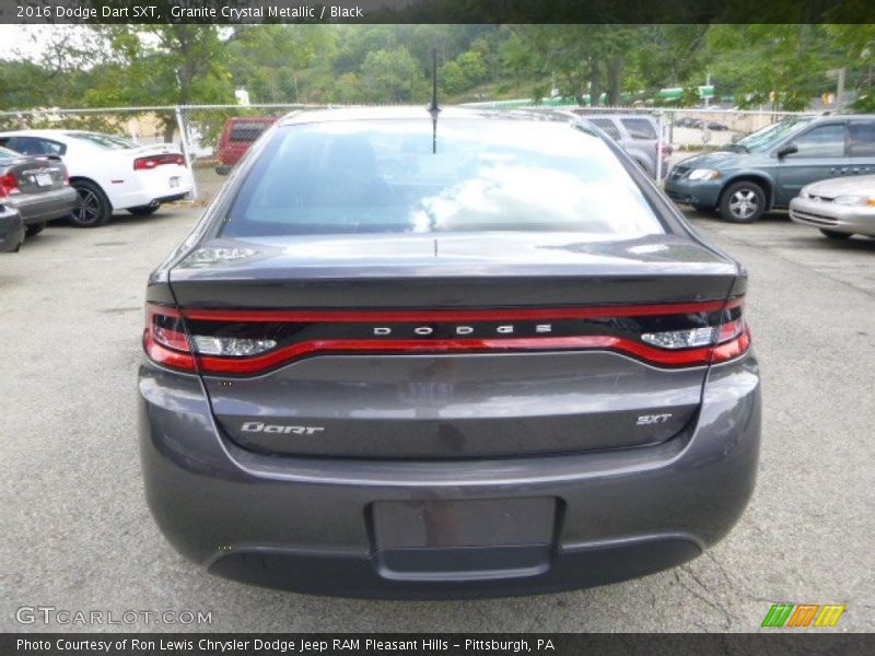 Granite Crystal Metallic / Black 2016 Dodge Dart SXT