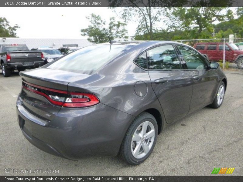 Granite Crystal Metallic / Black 2016 Dodge Dart SXT