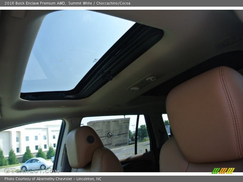 Summit White / Choccachino/Cocoa 2016 Buick Enclave Premium AWD