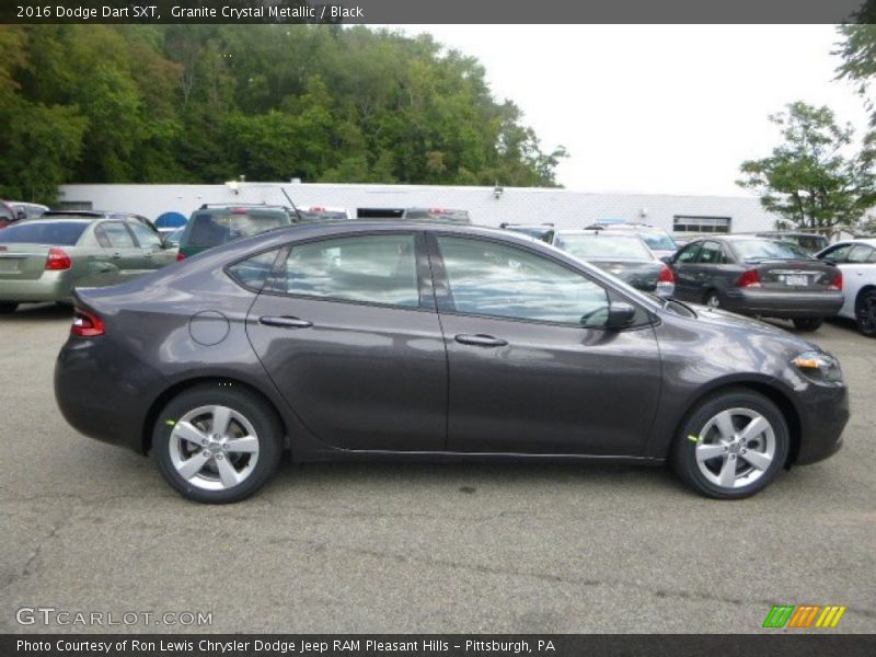 Granite Crystal Metallic / Black 2016 Dodge Dart SXT